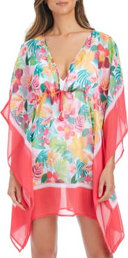 BLEU by Rod Beattie Semisheer Cover-Up Caftan