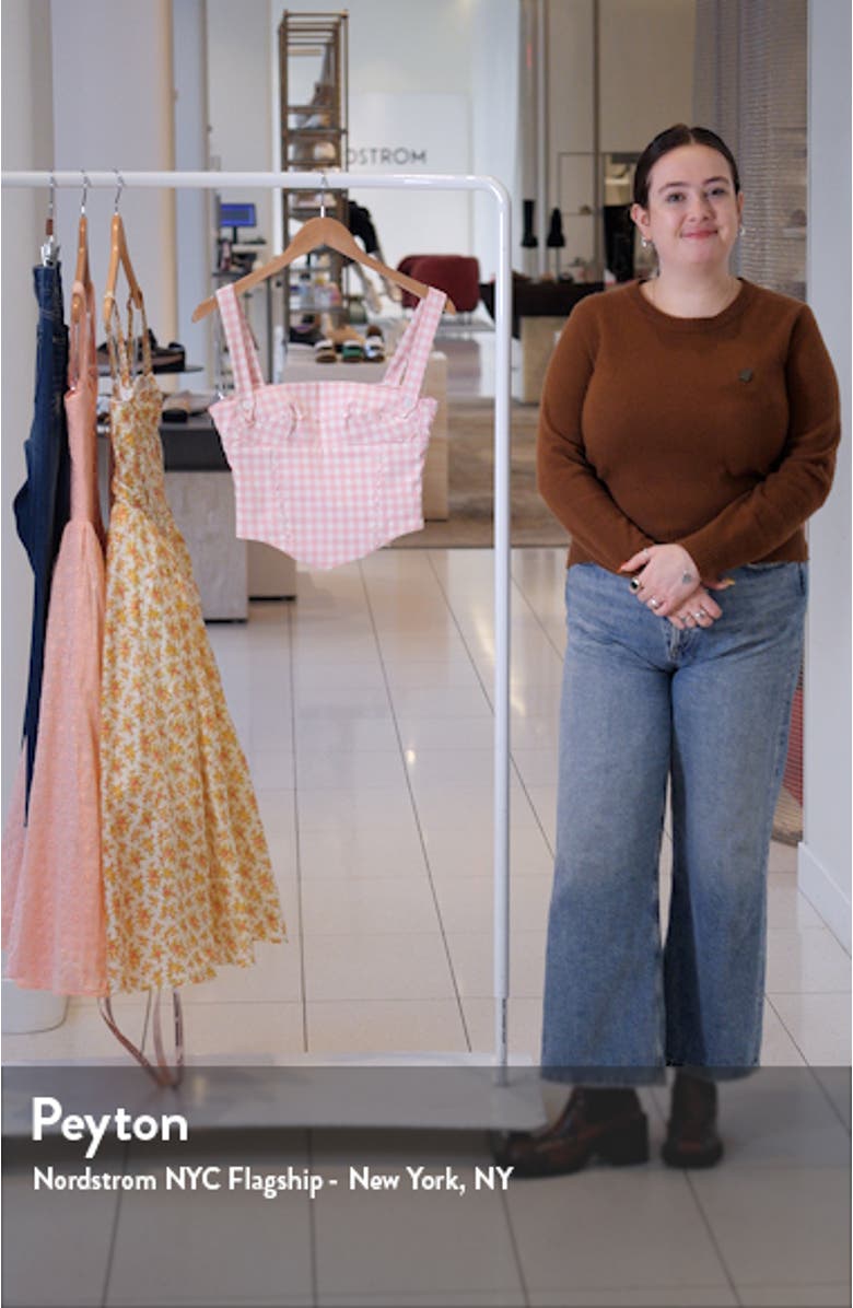 Lottie Gingham Corset Top, sales video thumbnail