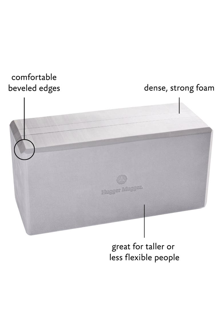 Big Yoga Foam Block 5", Alternate, color, Gray
