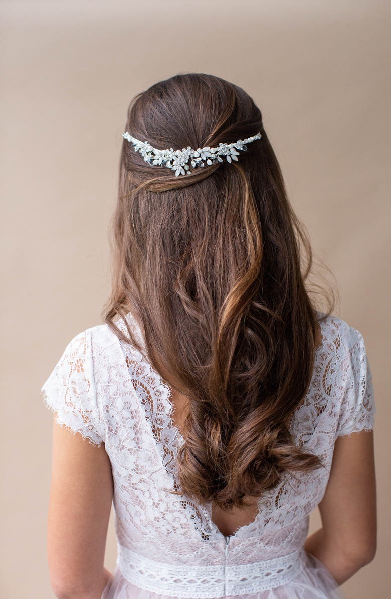 Brides & Hairpins Crown Headband, Alternate, color, Silver