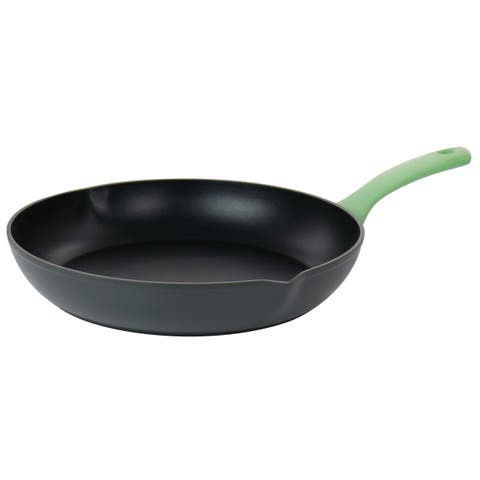 Rigby 9.5 Inch Aluminum Nonstick Frying Pan  with Pouring Spouts