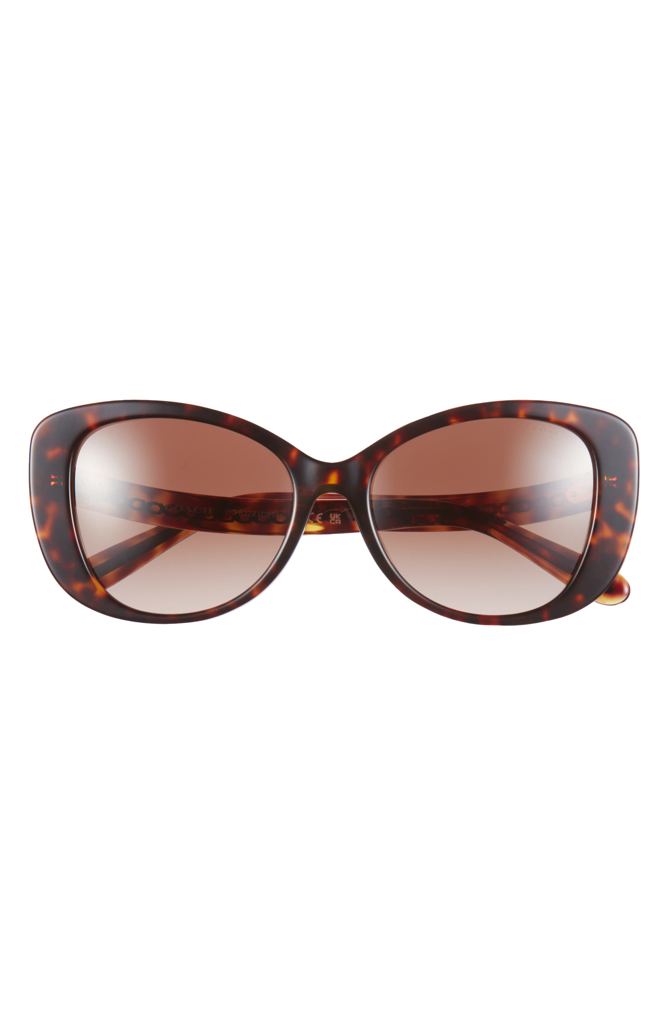 COACH 57mm Rectangle Sunglasses