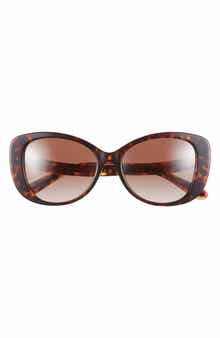 COACH 57mm Rectangle Sunglasses
