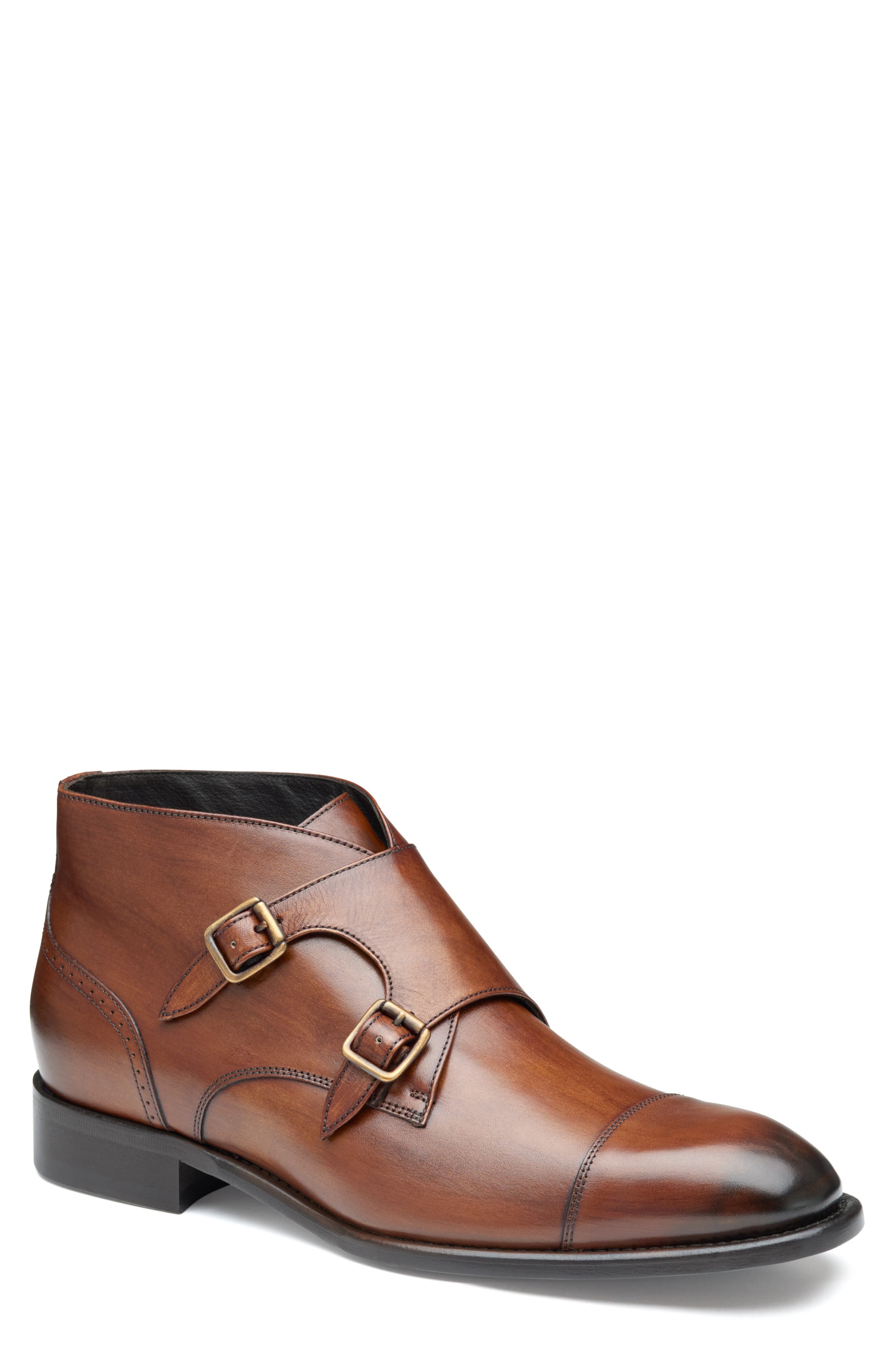 Johnston & Murphy Ellsworth Double Monk Strap Loafer, Main, color, 