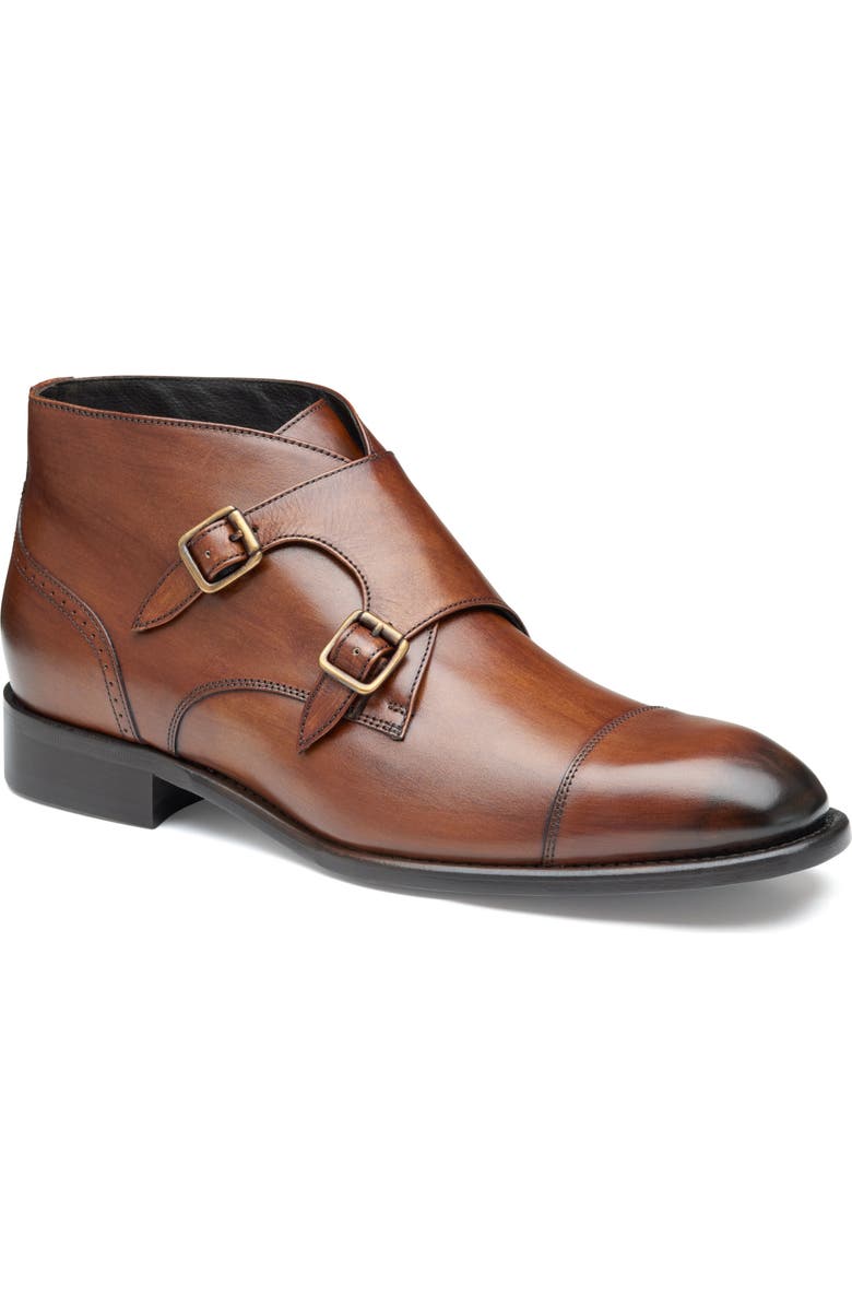 Johnston & Murphy Ellsworth Double Monk Strap Loafer, Main, color,