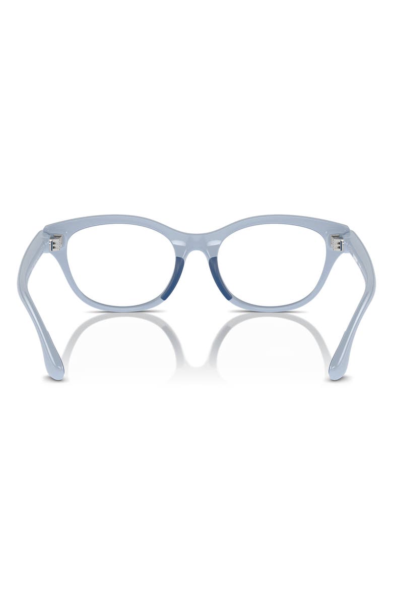 Burberry 45mm Square Optical Glasses, Alternate, color, Light Blue / Demo Lens