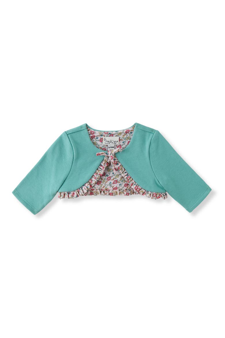 Cassie Floral Dress, Jacket & Bloomers Set, Alternate, color, SAGE/ PINK