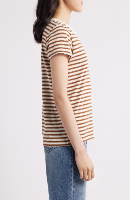 Rag & Bone The Slub Stripe T-shirt In Multi