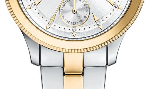 Fossil Brynn Multifunction Two-tone Bracelet Watch, 38mm In Gray