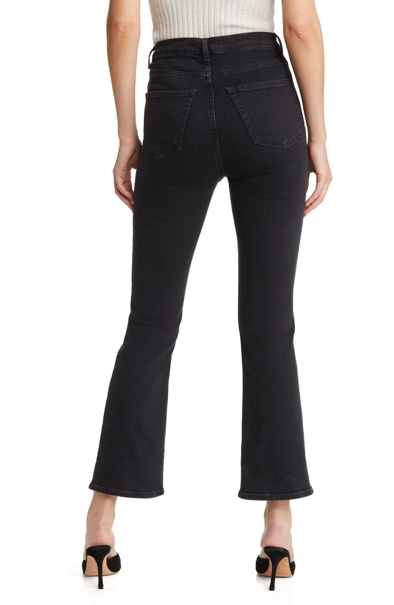 & Other Stories High Waist Ankle Crop Flare Jeans, Alternate, color, 