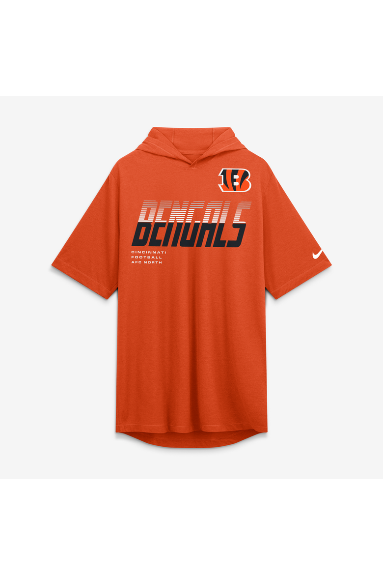 Men's Nike Orange Cincinnati Bengals Tri-Blend Hooded T-Shirt, Alternate, color, Orange
