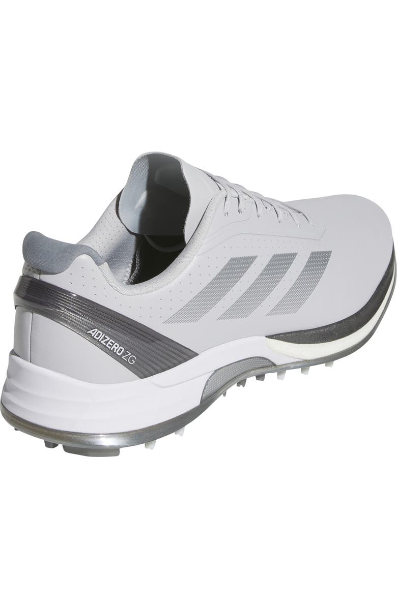 adidas Adizero ZG Waterproof Spikeless Golf Shoe, Alternate, color, Grey/ Iron/ Silver