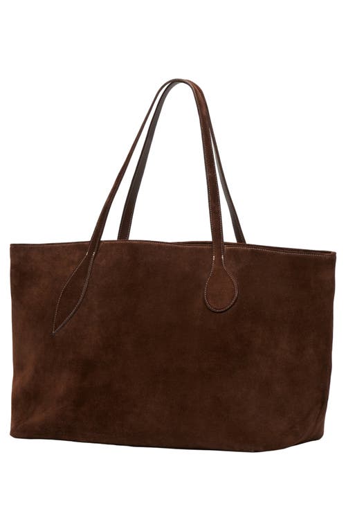 Little Liffner Mega Sprout Suede Tote In Brown