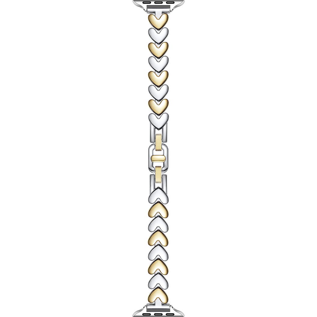 The Posh Tech Archer Heart Bracelet Apple Watch® Watchband In Gold