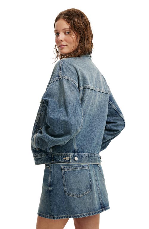 Cotton On Original Denim Jacket In Blue Dusk