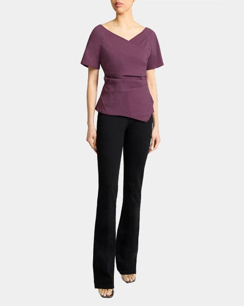Santorelli Murphy Short Sleeve Wrap Top