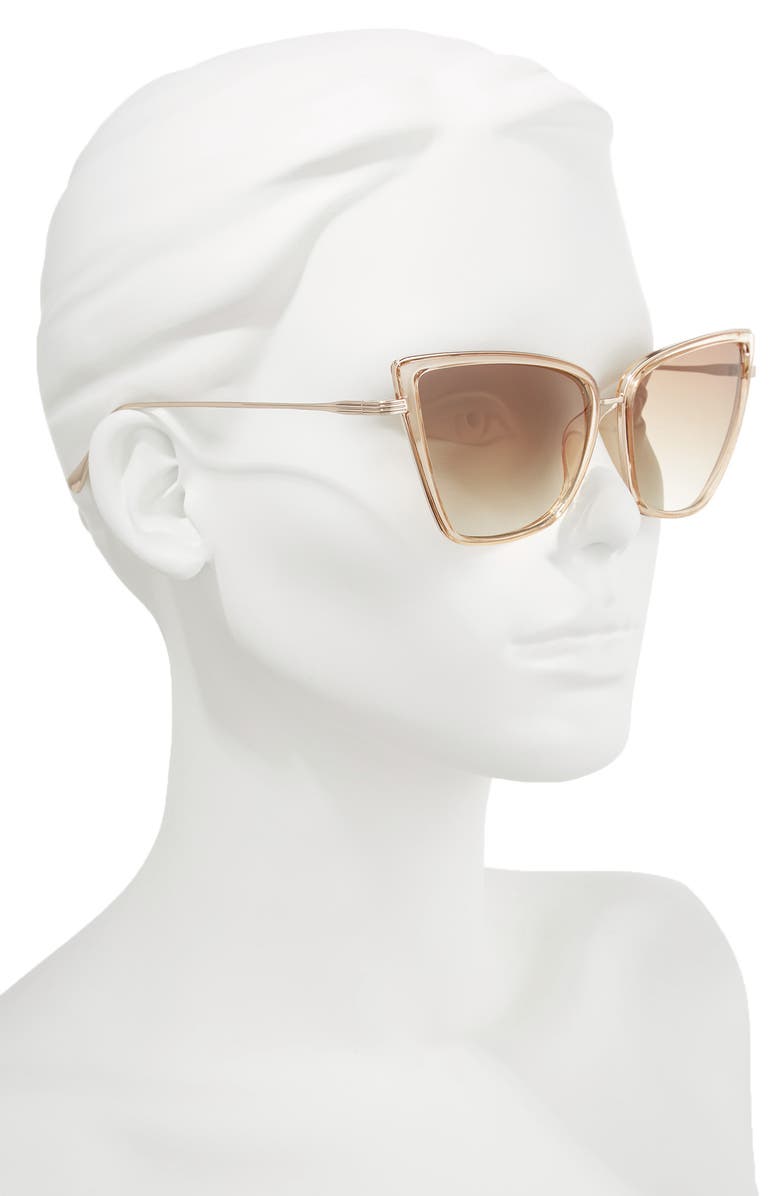 Leith 55mm Cat Eye Sunglasses, Alternate, color, 