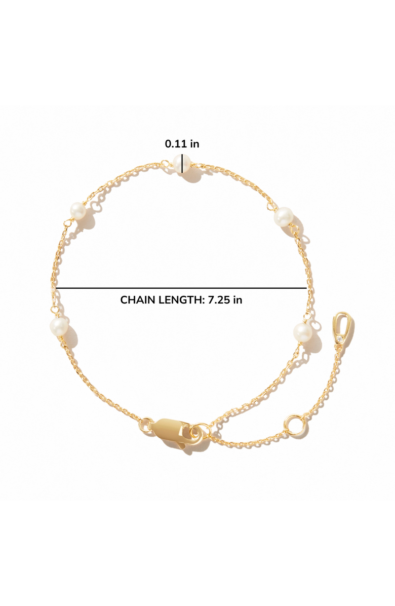 Ana Luisa Pearl Station Bracelet - Adelie, Alternate, color,