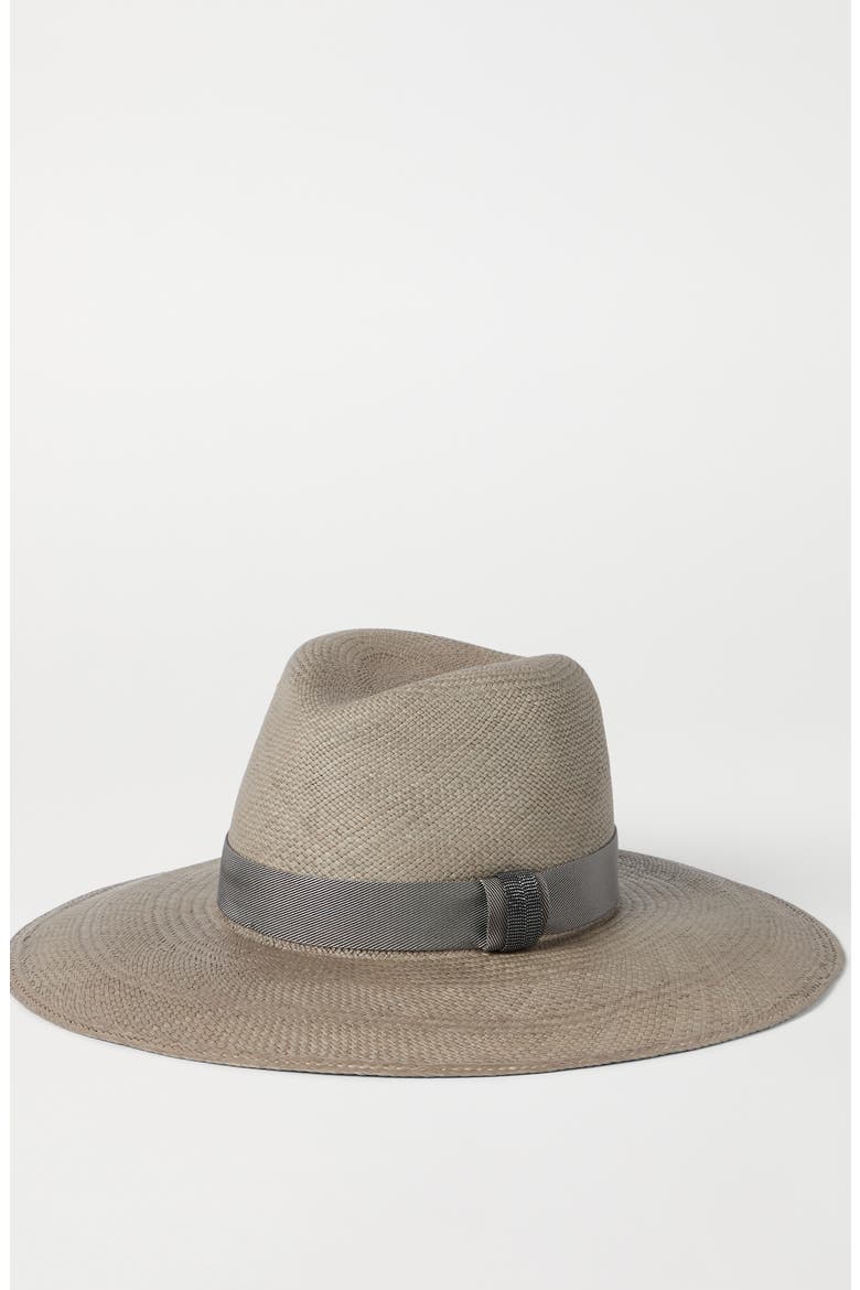 Straw fedora, Alternate, color, Beige
