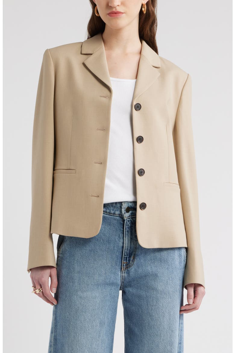 Slim Fit Blazer, Main, color, BEIGE HUMUS