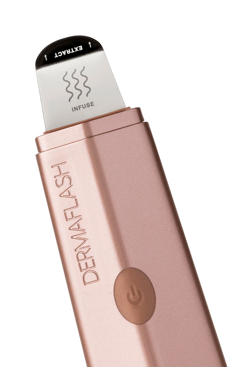 DERMAFLASH DERMAPORE + Ultrasonic Pore Extractor + Skincare Infuser, Alternate, color, Rose Gold