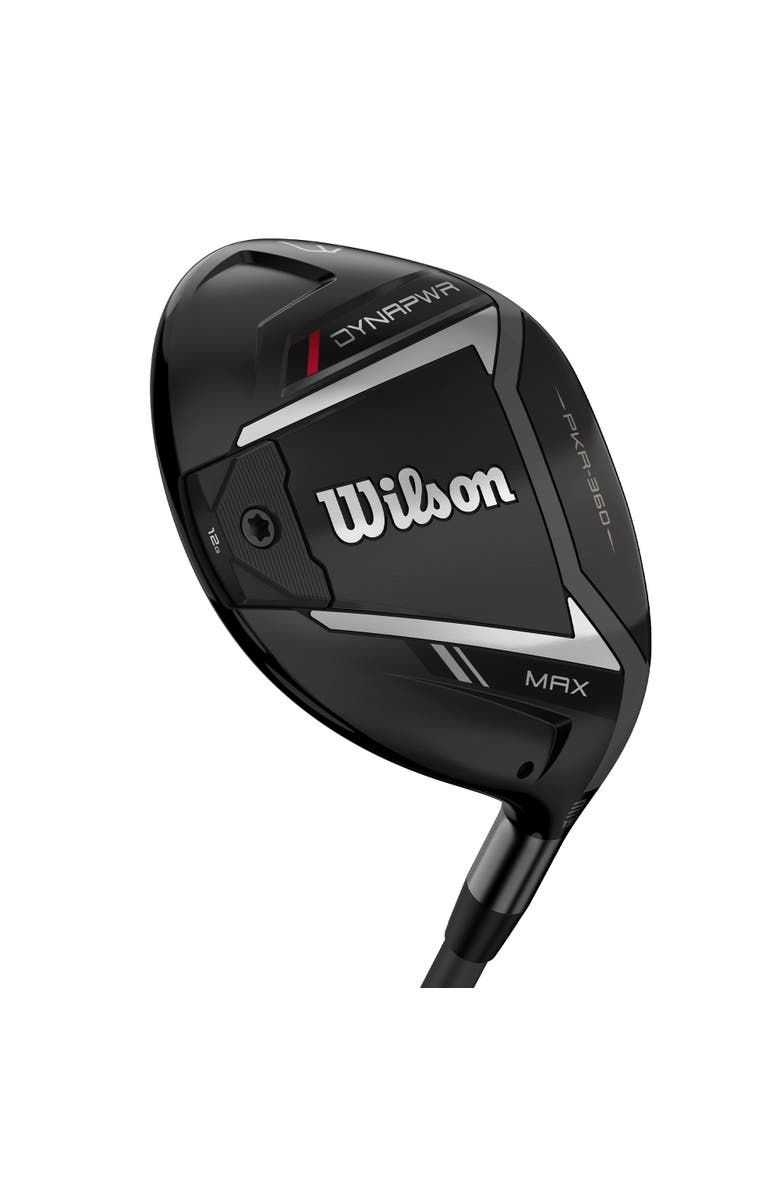 WILSON Dynapower Max Right Hand Mens Fairway Woods - 5 / Lin-q M40x Red / Stiff, Alternate, color, Black