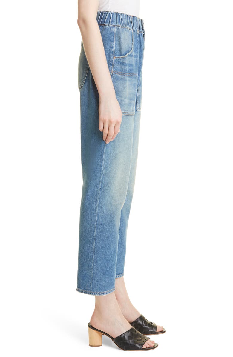 Veronica Beard Arya High Waist Crop Straight Leg Jeans, Alternate, color, 