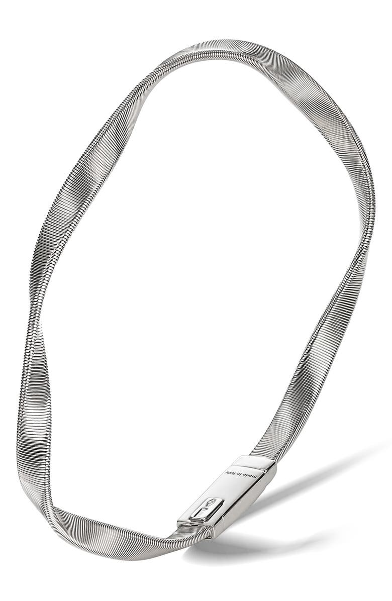 Marco Bicego Marrakech 18K White Gold Bangle, Main, color, 