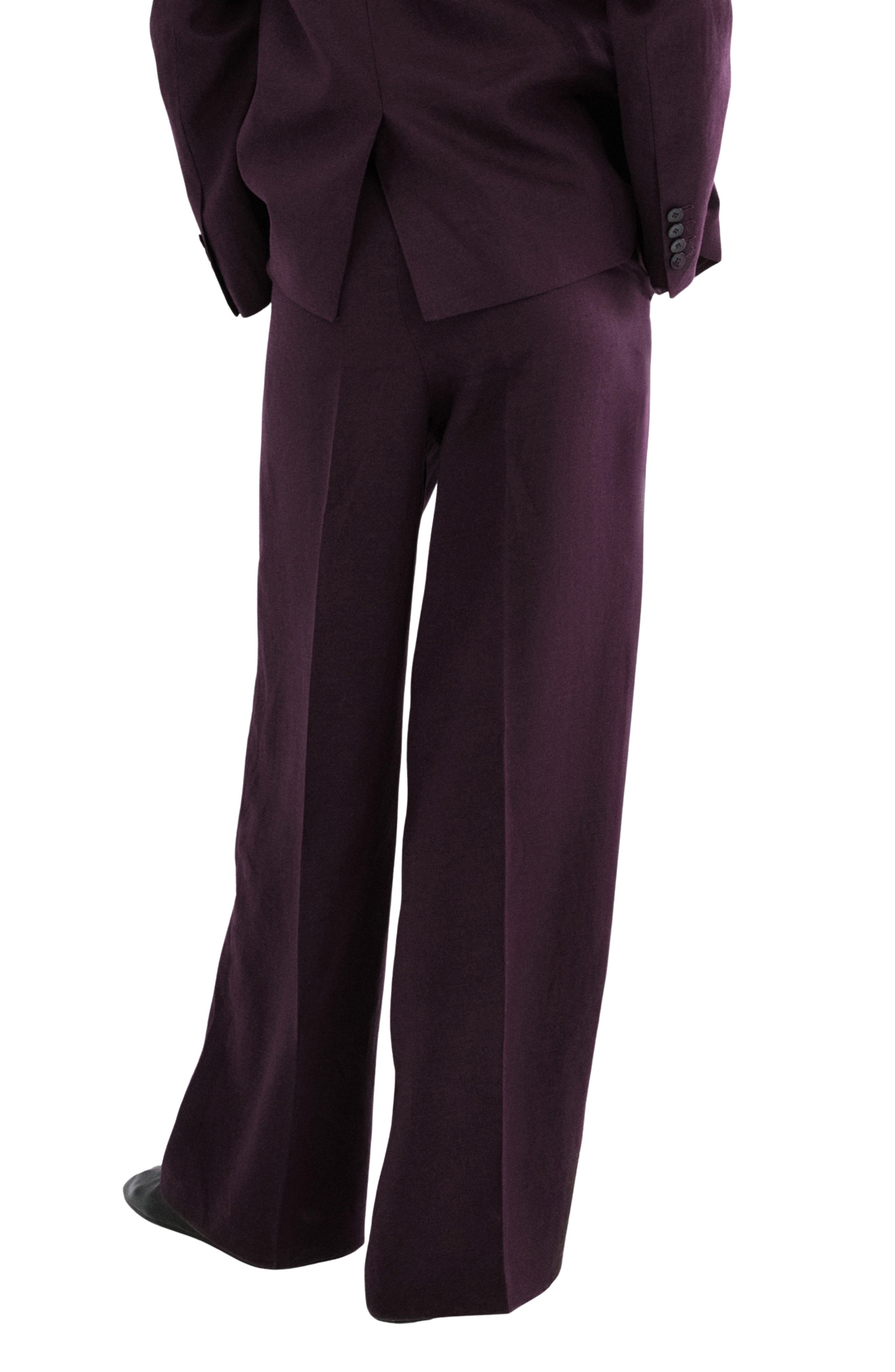 Linen Straight Leg Suit Pants - image 4