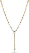 SPHERA MILANO 14k Gold Plated Cubic Zirconia Y-Necklace