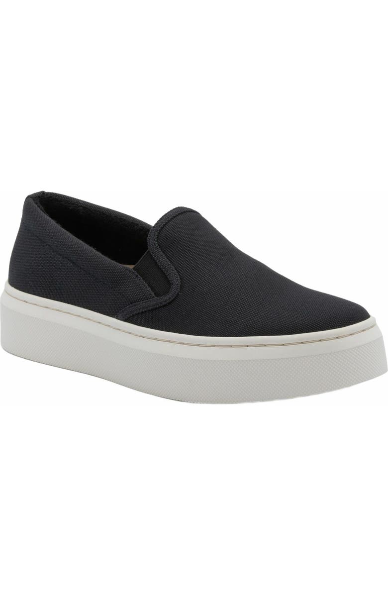 ABEO Jumpstreet Slip On Sneaker, Main, color, Black Canvas - Metatarsal