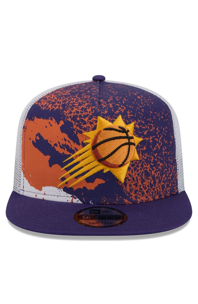 New Era Men's New Era Purple Phoenix Suns Court Sport Speckle 9FIFTY Snapback Hat, Alternate, color, Purple