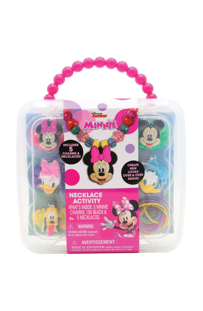 Tara Toy Necklace Activity Set Minnie Mouse, 160 Piece Diy Jewelry Kit, Main, color, Multicolored