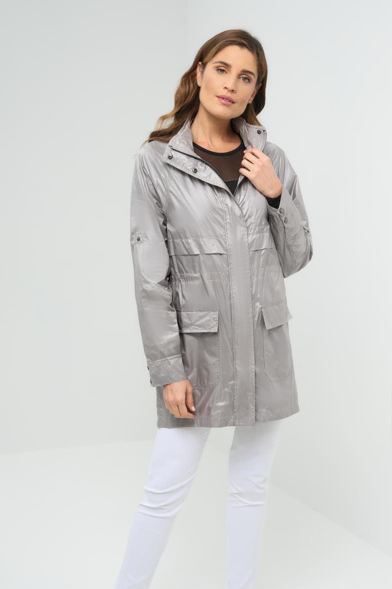Ramona Windbreaker Jacket, Alternate, color, Silver Grey