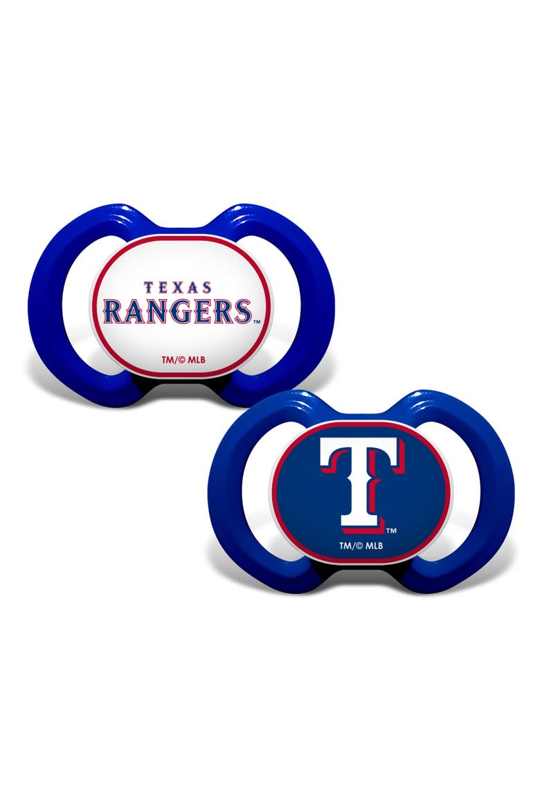 Texas Rangers Pacifier 2-Pack, Main, color, Multicolor