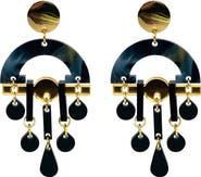 Toolally Fan Chandeliers - Black Swirl & Gold