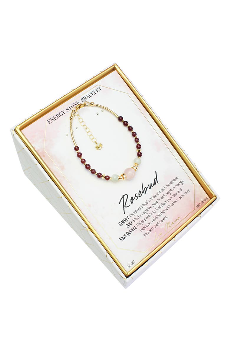 LA MENO Rosebud Beaded Bracelet, Alternate, color,