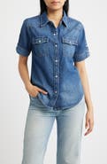 Lucky Brand Short Sleeve Denim Shirt