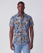 Lords of Harlech Tropical Mix Mens Printed Button Up Shirt