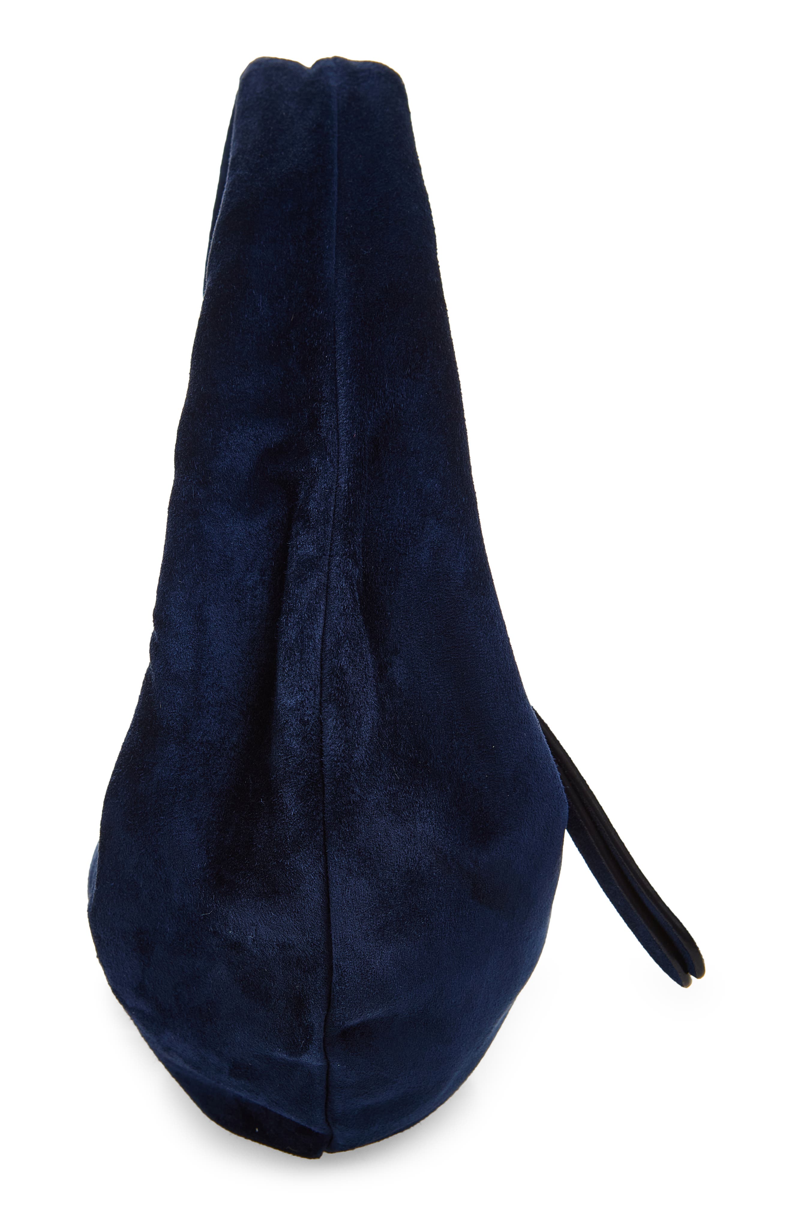 Mini Olivia Suede Hobo Bag, Alternate, color, MIDNIGHT NAVY