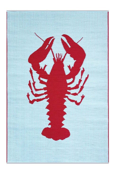 Lobster Aqua & Red