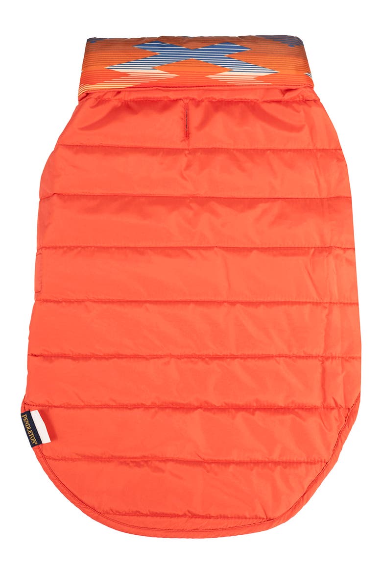 Reversible Pet Puffer Coat, Alternate, color, CROWN POINT