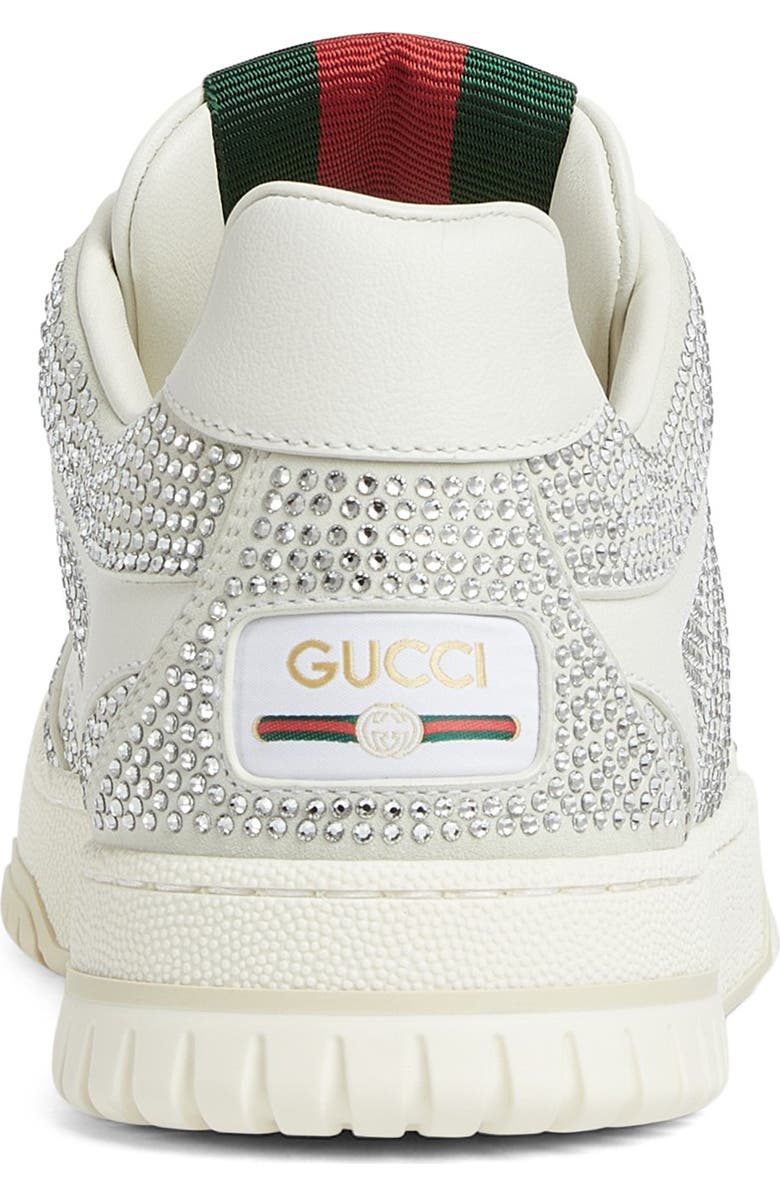Gucci Re-Web Crystal Studded Sneaker, Alternate, color,