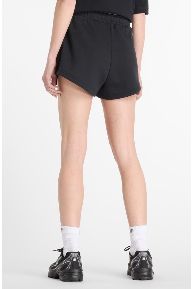 Reimagined Fleece Shorts, Alternate, color, BLACK