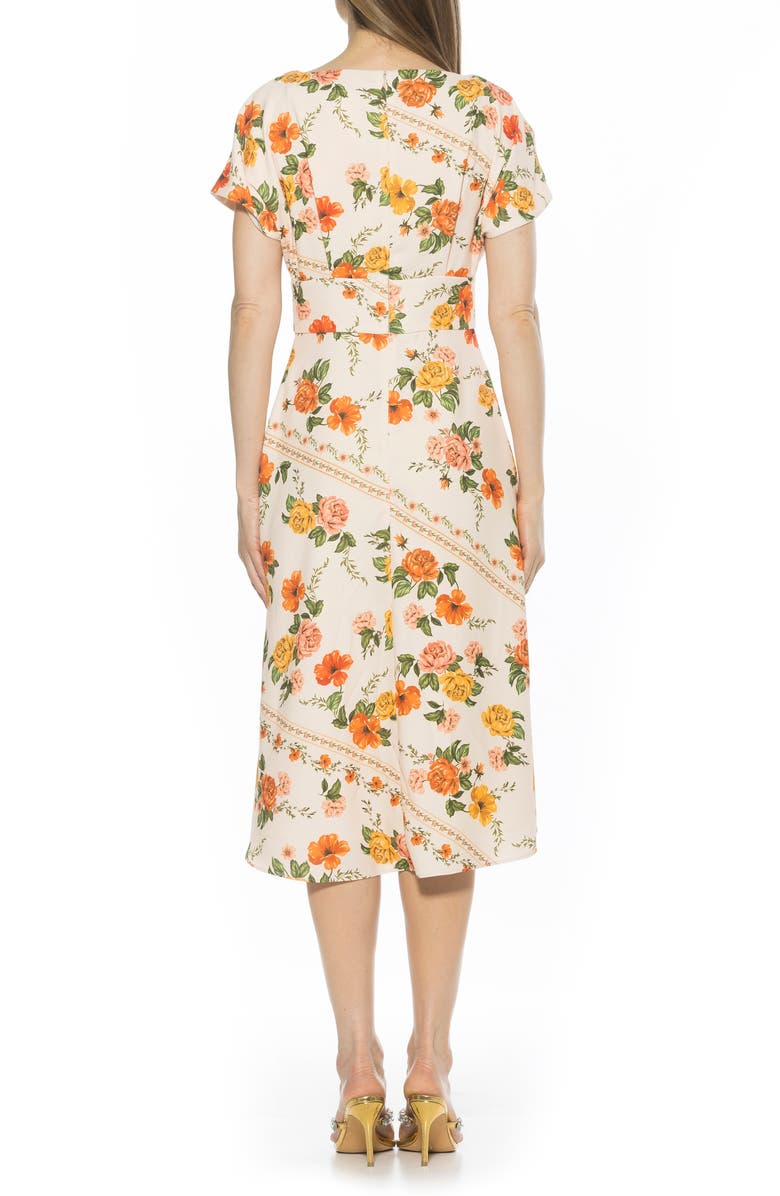 Alexia Admor Lottie Dolman Sleeve Dress, Alternate, color, Vintage Florals