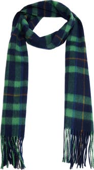 MANGO Check Wool Scarf