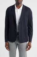 Robert Barakett Futimo Textured Knit Navy Blazer
