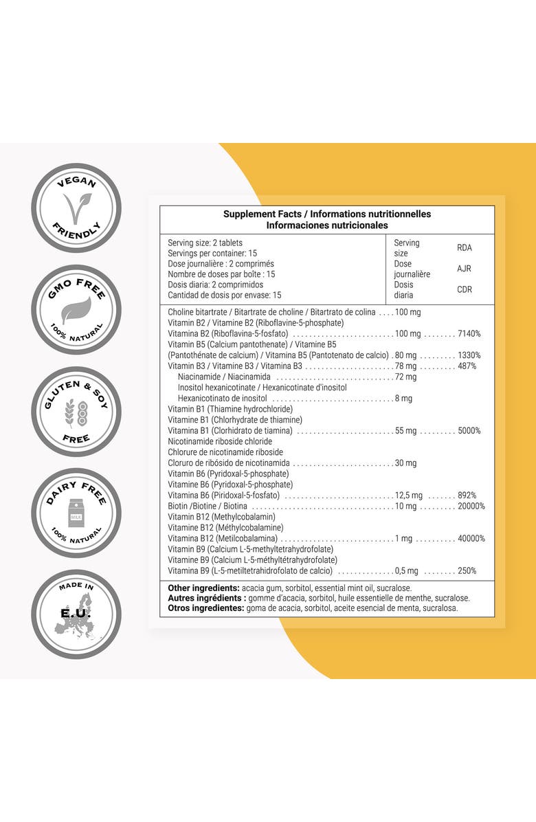 SuperSmart Coenzymated B Formula, Alternate, color, NO COLOR