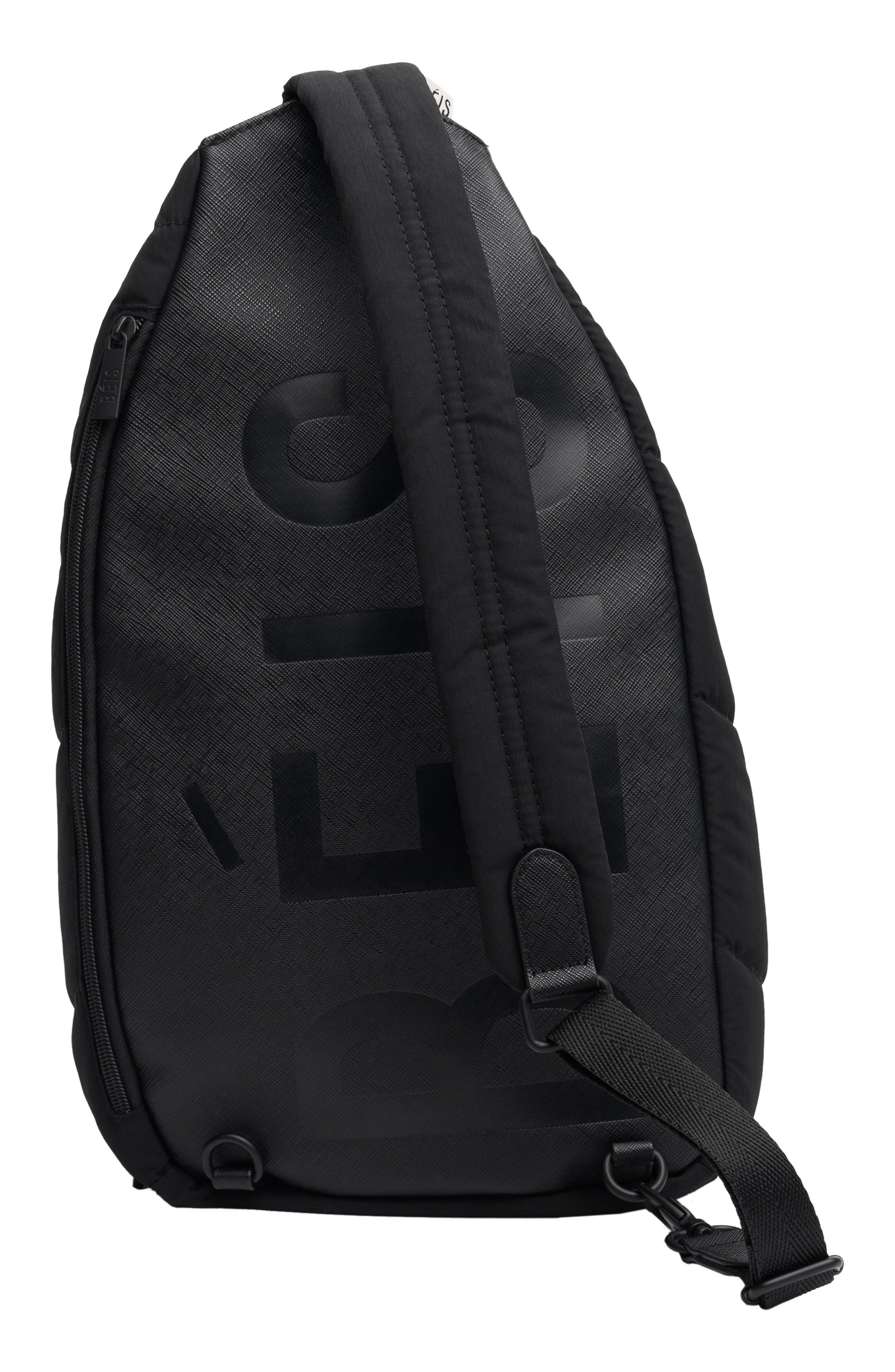 The Sling Backpack, Alternate, color, BLACK