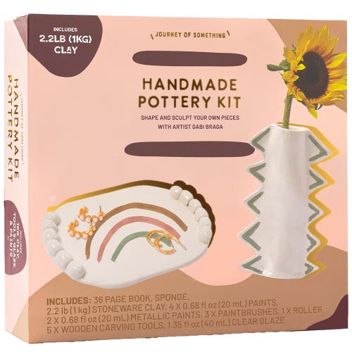 Journey of Something Handmade Pottery Kit, DIY Adult Clay Craft Kit in Multicolored  product